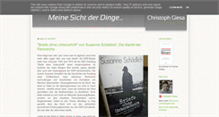 Desktop Screenshot of blog.christophgiesa.de